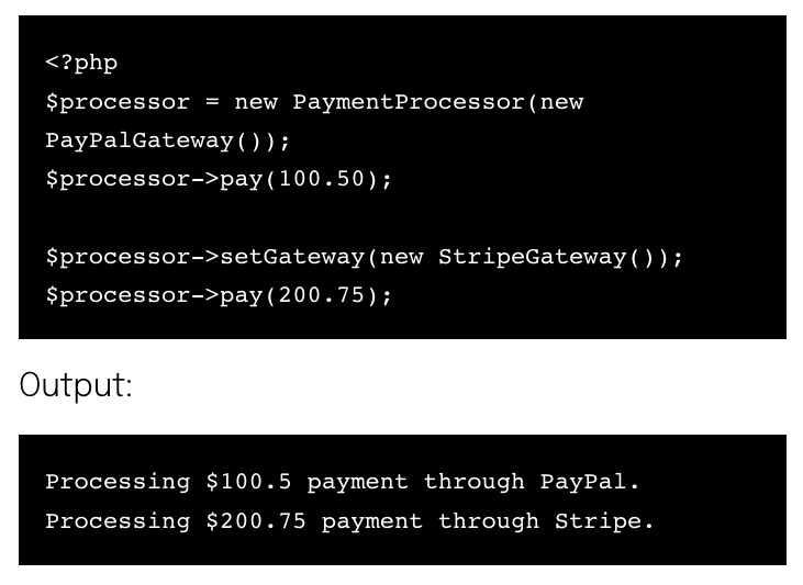 Strategy Pattern in PHP