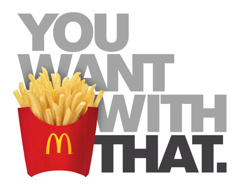 You want fries with that?